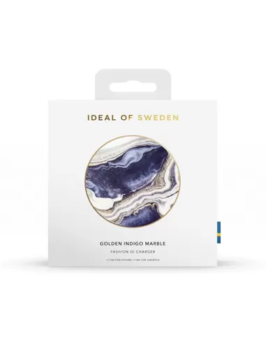 iDeal of Sweden Qi Charger voor Universal Golden Indigo Marble