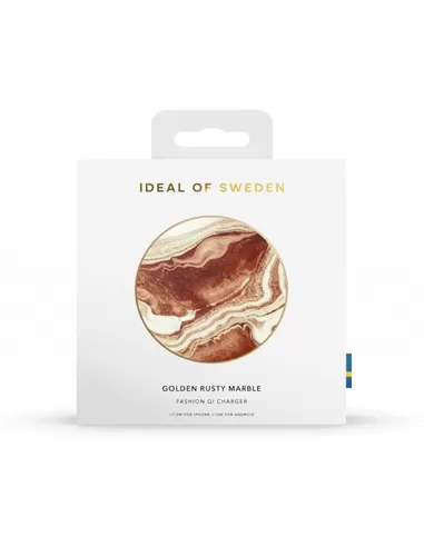 iDeal of Sweden Qi Charger voor Universal Golden Rusty Marble