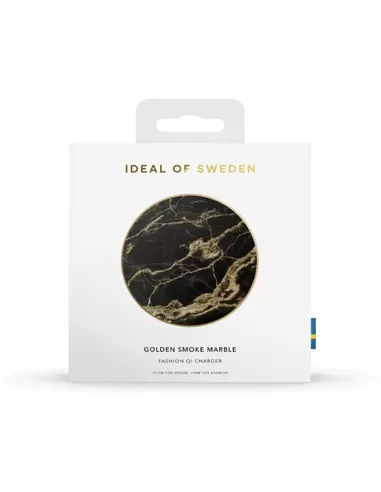 iDeal of Sweden Qi Charger voor Universal Golden Smoke Marble