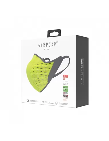AirPOP Active Mask yellow/black (fel groen)