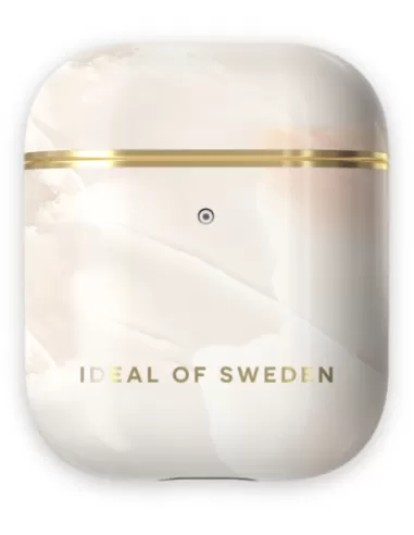 iDeal of Sweden AirPods Case Print voor 1st & 2nd Generation Rose Pearl Marble