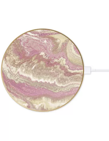iDeal of Sweden Qi Charger voor Universal Golden Blush Marble