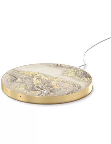 iDeal of Sweden Qi Charger voor Universal Sparkle Greige Marble