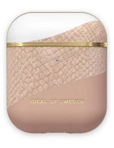 iDeal of Sweden AirPods Case PU voor 1st & 2nd Generation Blush Pink Snake