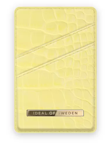 iDeal of Sweden Magnetic Card Holder Basic voor Universal Lemon Croco
