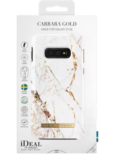 iDeal of Sweden Fashion Case voor Samsung Galaxy S10E Carrara Gold