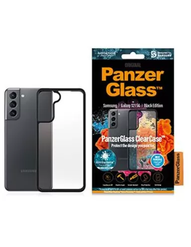 PanzerGlass ClearCase for Galaxy S21 - Black Anti-Bacterial