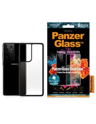 PanzerGlass ClearCase for Galaxy S21 Ultra-Bk Anti-Bacterial