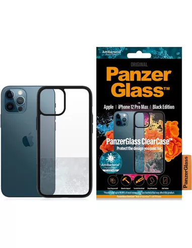 PanzerGlass ClearCase with BlackFrame for iPhone 12 Pro Max