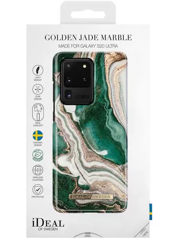 iDeal of Sweden Fashion Case voor Samsung Galaxy S20 Ultra Golden Jade Marble