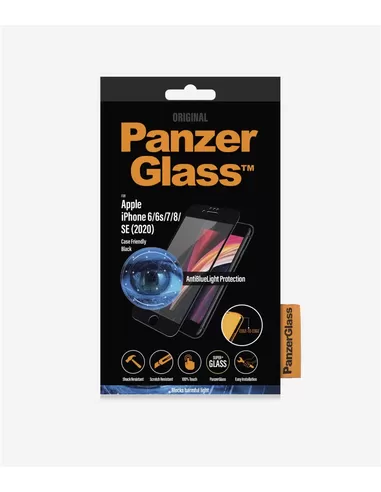 PanzerGlass iPhone 6/6s/7/8/SE (2020)-Blk CF Anti-Bluelight