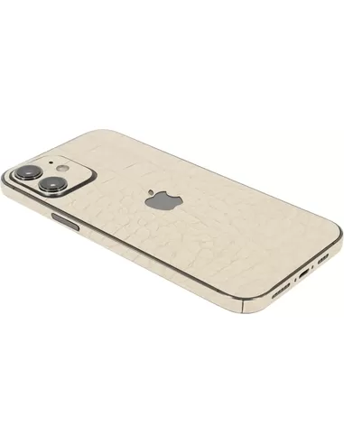 ScreenSafe Skin iPhone 12 Golden Pearl Croco met logo