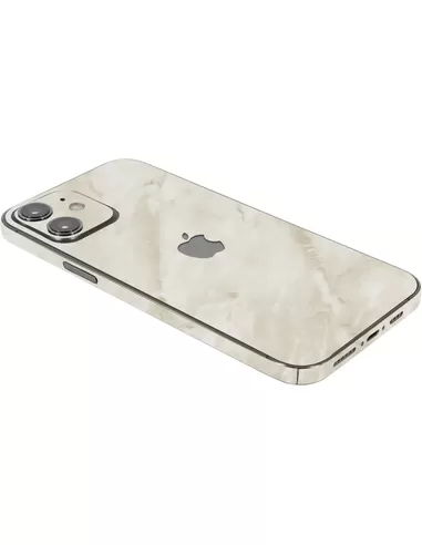 ScreenSafe Skin iPhone 12 Sand Marble met logo