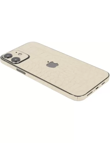 ScreenSafe Skin iPhone 12 mini Golden Pearl Croco met logo