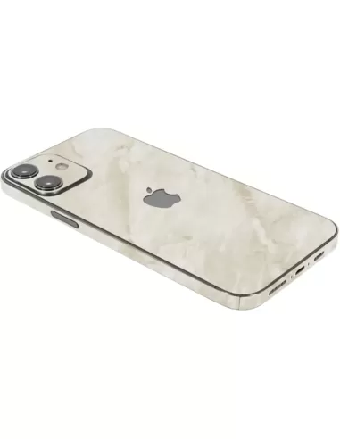 ScreenSafe Skin iPhone 12 mini Sand Marble met logo