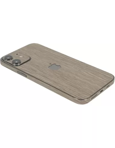 ScreenSafe Skin iPhone 12 mini Mocha Wood met logo
