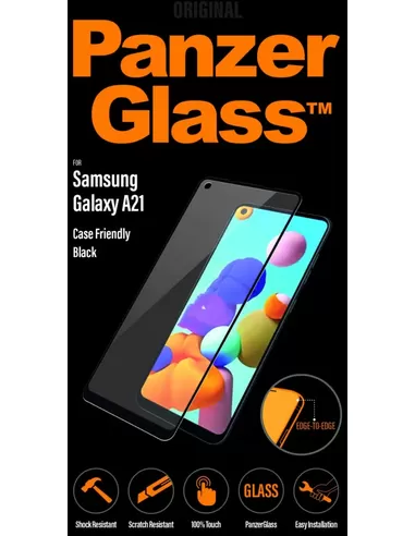 PanzerGlass Samsung Galaxy A21 - Black Case Friendly