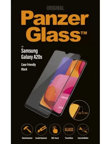 PanzerGlass Samsung Galaxy A20s - Black Case Friendly