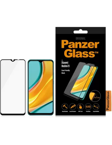 PanzerGlass Xiaomi Redmi 9 - Black Case Friendly