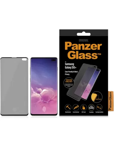 PanzerGlass Samsung Galaxy S10+ PRIVACY-Black Case Friendly