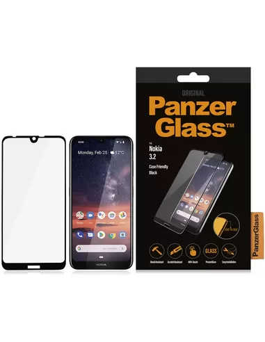 PanzerGlass Nokia 3.2 - Black Case Friendly