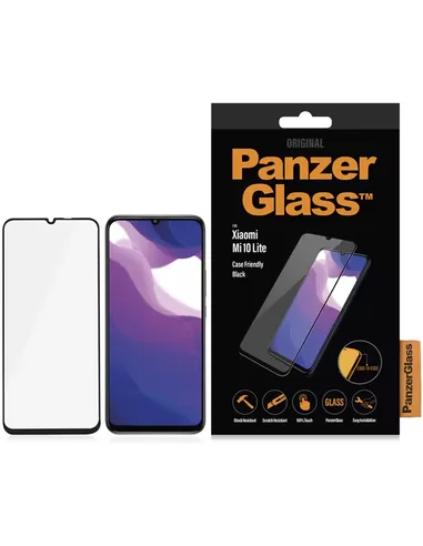 PanzerGlass Xiaomi Mi 10 lite - Black Case Friendly
