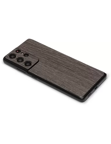 ScreenSafe Skin Galaxy S21 Ultra Chocolate Wood zonder logo
