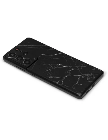 ScreenSafe Skin Galaxy S21 Ultra Black Marble zonder logo