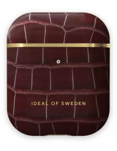 Ideal of Sweden AirPods Case PU 1st & 2nd Generation Scarlet Croco
