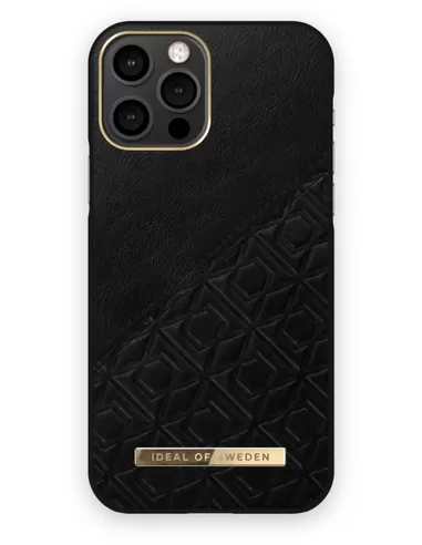 Ideal of Sweden Fashion Case Atelier iPhone 12/12 Pro Embossed Black