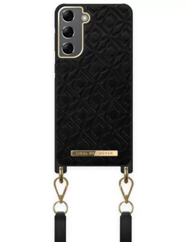 Ideal of Sweden Phone Necklace Case Samsung Galaxy S21 Embossed Black