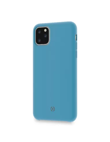 Celly Leaf Silicone Back Cover Apple iPhone 11 Pro Max Blauw