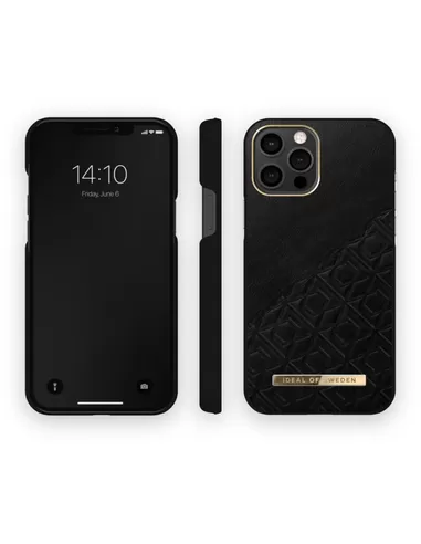 Ideal of Sweden Fashion Case Atelier iPhone 12 Pro Max Embossed Black
