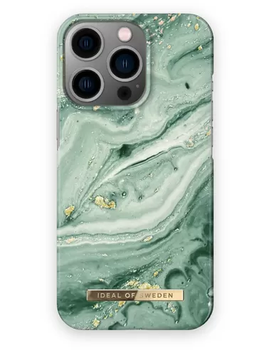 iDeal of Sweden iPhone 13 Pro Fashion Case Mint Swirl Marble