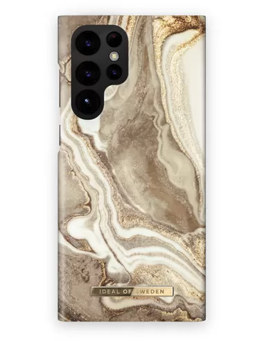 iDeal of Sweden Fashion Case Samsung Galaxy S22 Ultra Golden Sand Marble