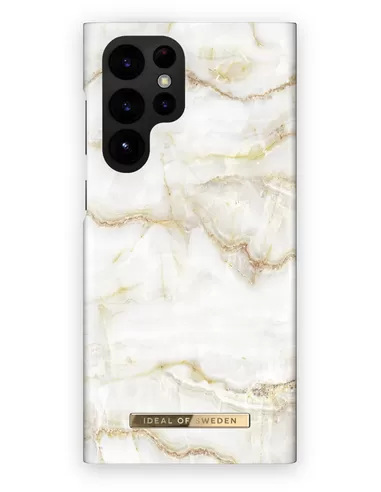 iDeal Of Sweden Fashion Case Samsung Galaxy S22 Ultra Golden Pearl Marble