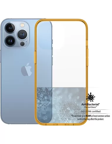 PanzerGlass ClearCaseColor iPhone 13 Pro Tangerine