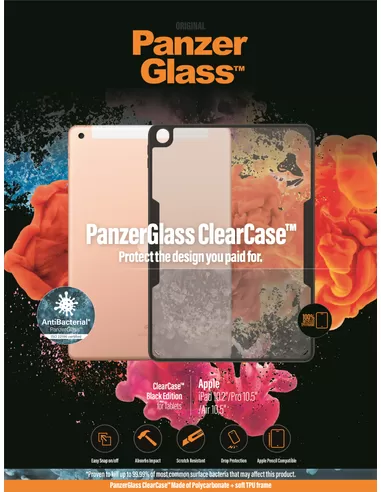 PanzerGlass ClearCase Apple iPad 10.2/Air 10.5/Pro 10.5-Black Edition-AB